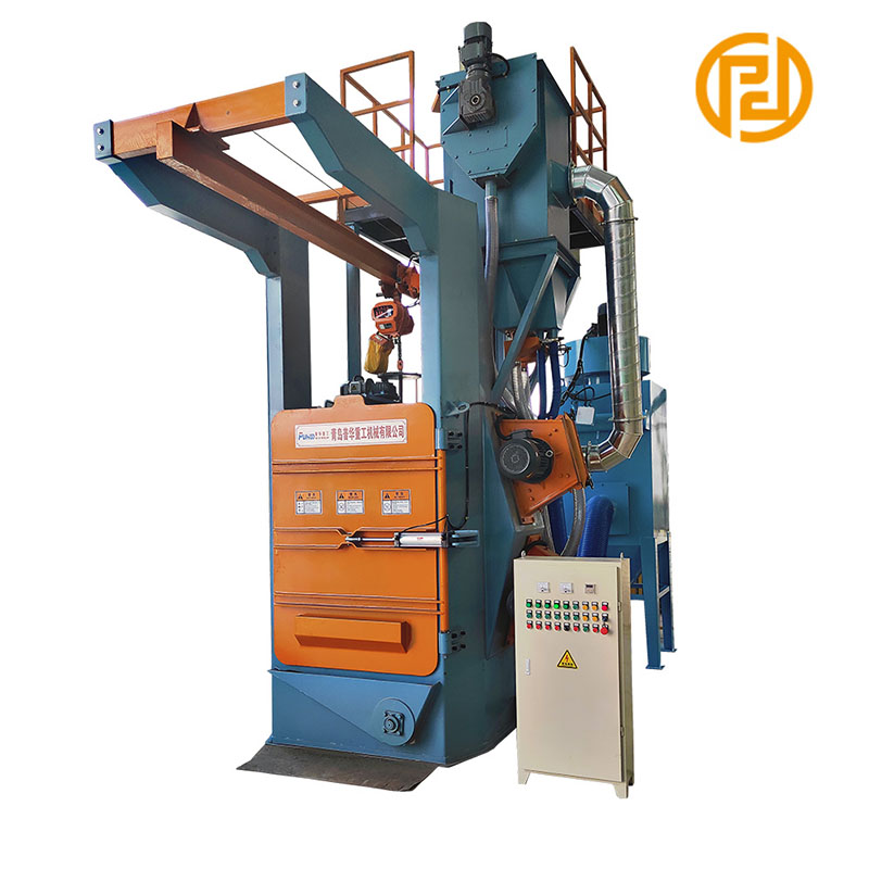 Hook Type Steel Sand Shot Blasting მანქანა საავტომობილო ნაწილებისთვის