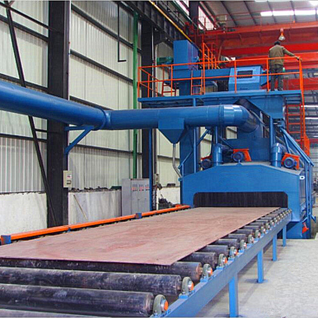 Roller Conveyor Shot Blasting მანქანა